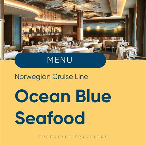 Updated New Norwegian Cruise Line Menus With Prices And Pdf — Freestyle Travelers