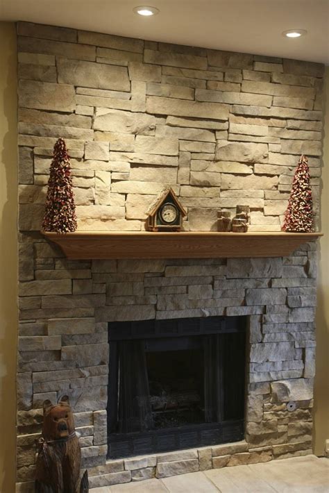Stacked Stone Fireplaces Ideas Kvriver Cute Homes 101913