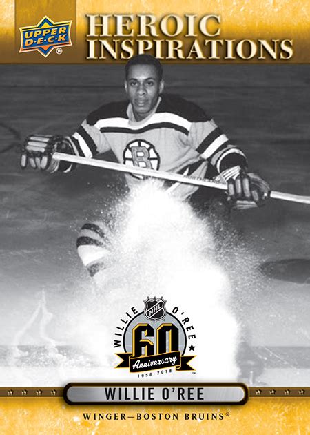 Upper Deck & the Boston Bruins Team-Up for Tribute to Willie O’Ree on