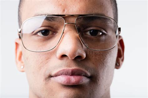 Black Man With Big Ugly Glasses Stock Image Image Of Authentic