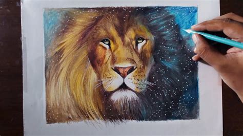 Based in southern california, casey hancock is an american artist specializing in custom portraits and murals. Drawing A Lion (Aslan) - Animal series 3 - Prismacolor ...