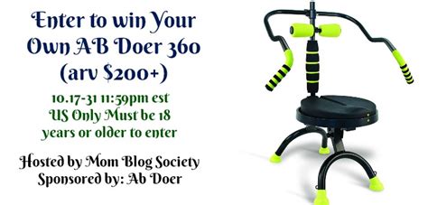 Enter To Win Your Own Ab Doer 200 Arv Mom Blog Society