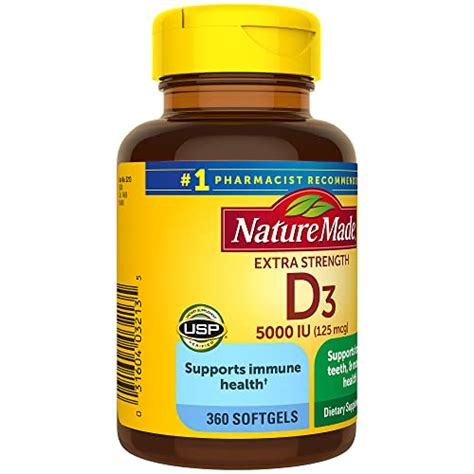 Nature Made Extra Strength Vitamin D3 5000 Iu 125 Mcg Dietary