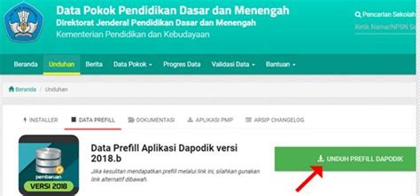 Yang penting file prefilnya sempurna saat mendownload dan registrasi. Cara Download/Generate Prefill Dapodik Versi 2018.b Patch 2.0 Tahun Pelajaran 2017/2018 Semester ...