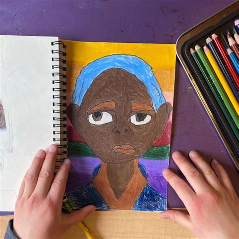 How To Draw Harriet Tubman Tutorial And Tubman Coloring Page