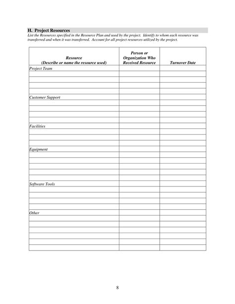 Project Closeout Report Template Fill Out Sign Online And Download