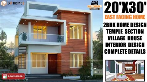 3d Home Design 20x30 Duplex House 20x30 House Plans East Facing