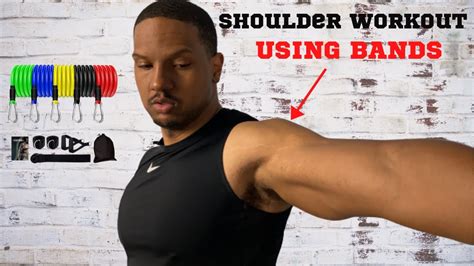 Shoulder Workout With Resistance Bands Youtube