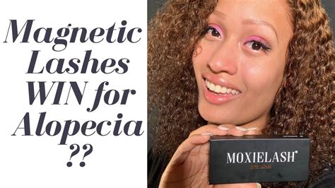 Does Moxie Lash Magnetic Eyelashes Work For Alopecia Zero Lashes Youtube