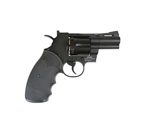 Kwc Model 357 Magnum Co2 Airsoft Revolver 25 Barrel Black