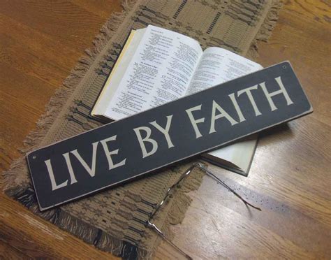 Live By Faith Sign