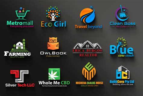 Design Unique 3d Brand Logo For Website Company And Business By Zain