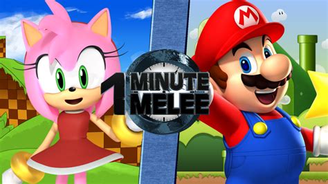 Amy Rose Vs Mario One Minute Melee Fanon Wiki Fandom