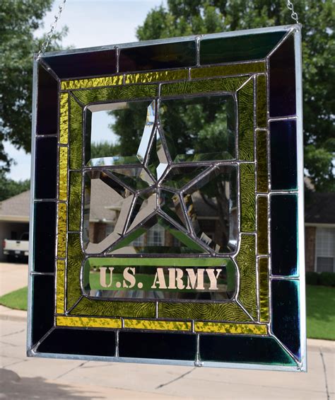 Delphi U S Army Bevel Delphi Artist Gallery Stained Glass