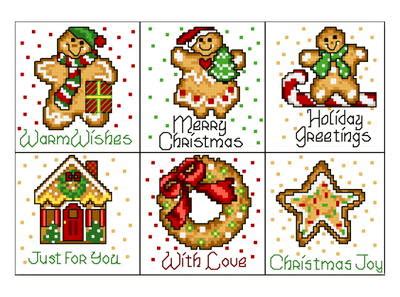Access needlework patterns to download and you can check your pattern wherever you go. 6 Holiday Gingers Cross Stitch Pattern by Ursula Michael ...