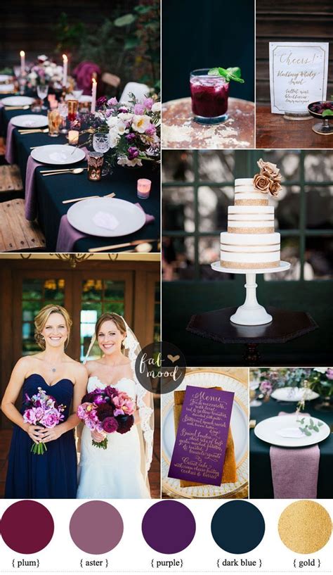 Midnight Blue And Purple Wedding Purple Wedding Theme Wedding Colors