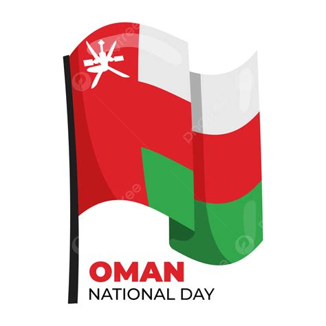 Small Flag On Transparent Background For Oman National Day Flag