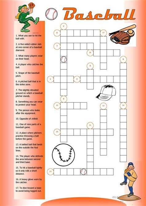 Baseball Crossword Puzzle