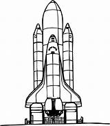 Rocket Shuttle Spaceship Pixabay Countdown Launch sketch template