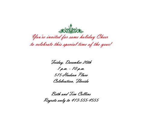 You might be thinking of a themed dinner or party this year, so many choices! Christmas Party Invitation 5 Wording | Free Geographics ...