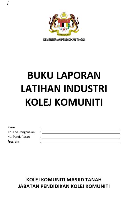Contoh Laporan Contoh Buku Log Harian Latihan Industri Contoh Report Images And Photos Finder