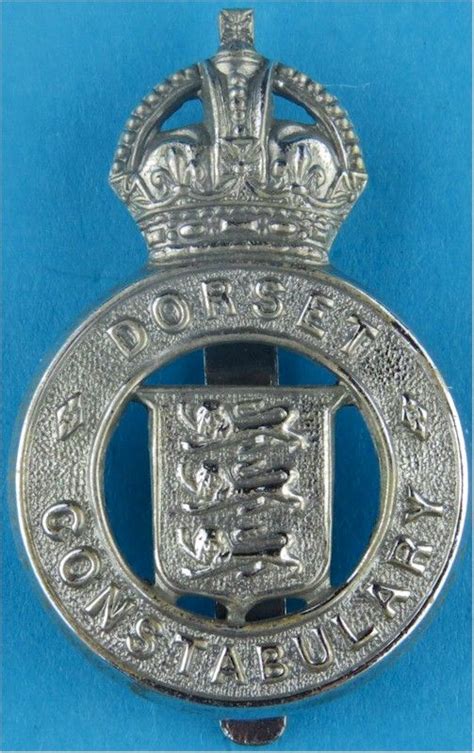 Dorset Constabulary Shield Centre Cap Badge Pre 1952 With Images