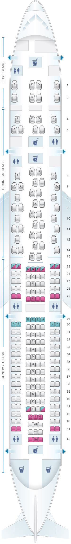 Plan De Cabine Swiss Airbus A340 300 Seatmaestrofr