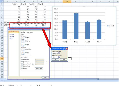 How To Add Vertical Error Bars In Excel Printable Templates