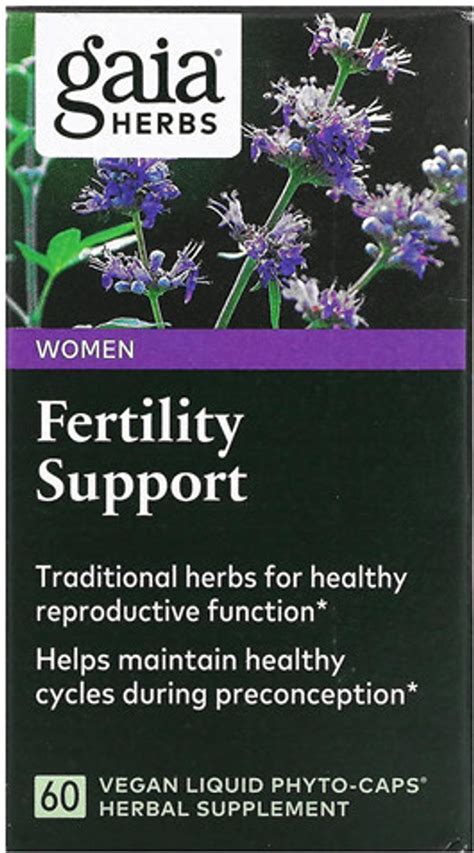 Gaia Herbs Fertility Support Vegan Liquid Phyto Caps 60