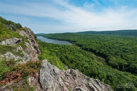 Summer View Of The Lake Of The Clouds In The Porcupine Mountain State