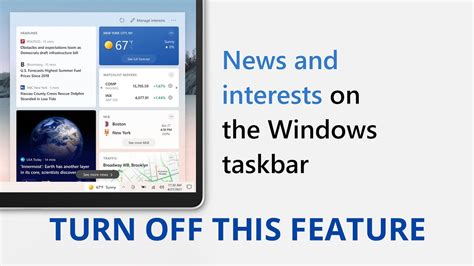 Turn Off News And Interests On The Windows 10 Taskbar Update Fix