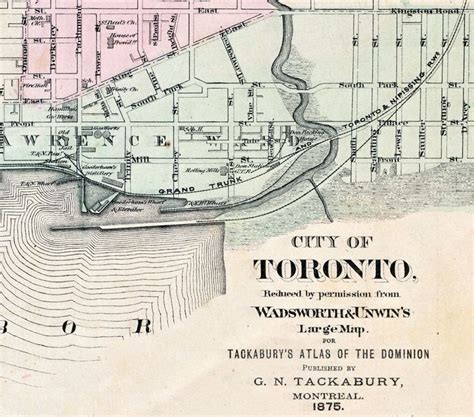 An Old Map Shows The Location Of Toronto S Water Supply And Its