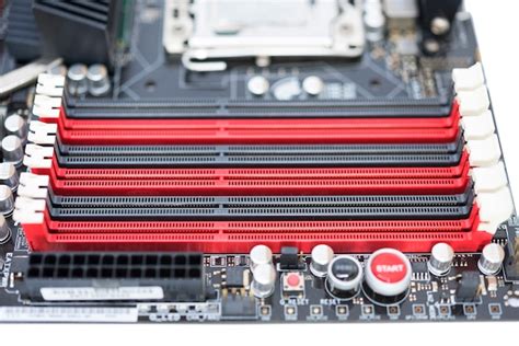 Premium Photo Memory Slots On Motherboard With Cpu And Chipset