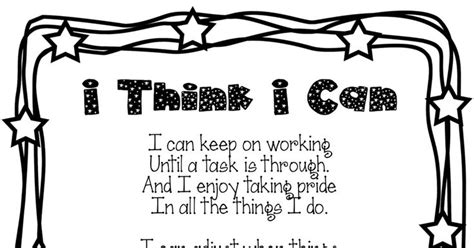 I Think I Can Poem Songpdf Poems Inspirational Quotes Songs