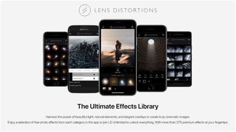 Lens Distortions แอปเพิ่มควันและแสงเอฟเฟ็กต์แบบสวยธรรมชาติที่สุด