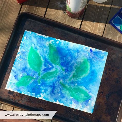 Salt And Watercolor Painting Creativity In Therapy