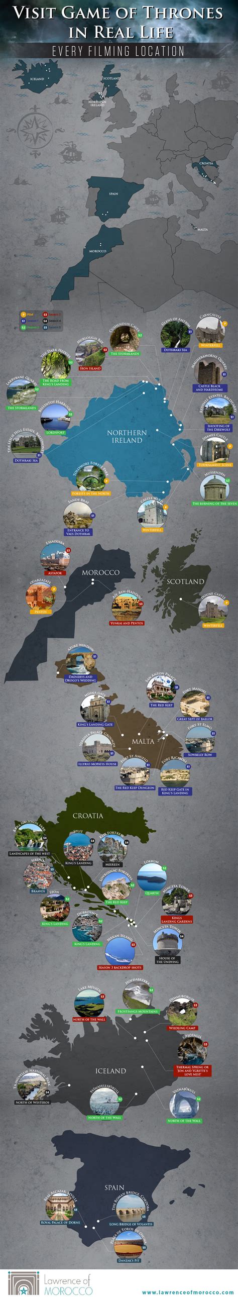 Game Of Thrones Filming Locations Map The Fandom