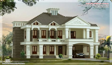 Victorian style house plans are chosen for their elegant designs that most commonly include two stories with steep roof pitches, turrets, and dormer windows. 4 bedroom Victorian style luxury villa design - Kerala ...