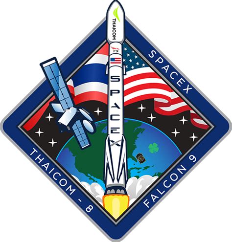 Browse and download hd spacex png images with transparent background for free. Thaicom 8 mission logo SpaceX image posted on SpaceFlight ...