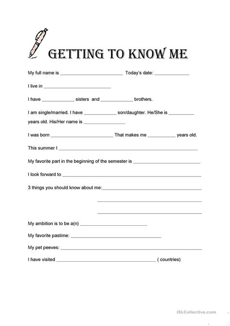 Printable Getting To Know You Worksheets Lexias Blog