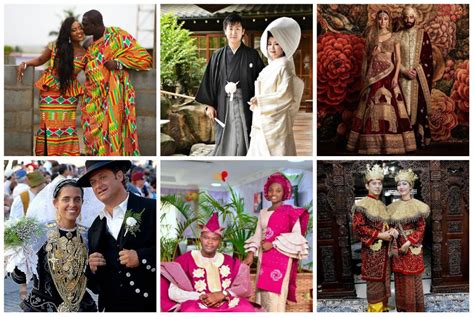 They choose minimalism and an understated. Take a look at traditional wedding outfits from around the world