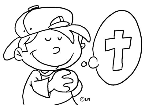 Prayer Coloring Page Coloring Home