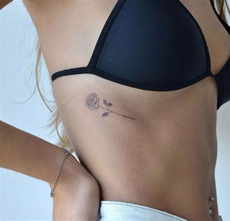 Rose Rib Cage Tattoo Intimate Tattoos Tiny Tattoos For Girls Belly