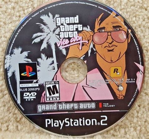 Grand Theft Auto Vice City Playstation Game Ps2 Dvd Ps2 Ntsc Uc Used