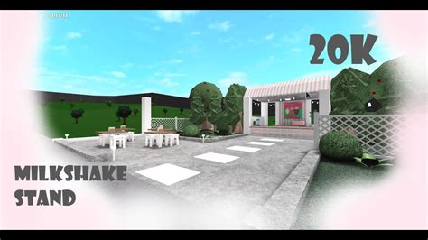 Milkshake Stand Build In Bloxburg 20k Roblox Youtube