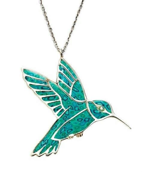 Silver Hummingbird Necklace Hummingbird Pendant Hummingbird Jewelry