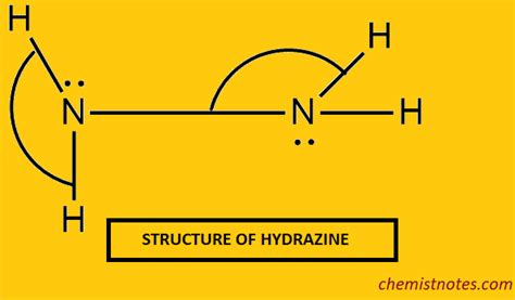 Hydrazine Structure Properties And Uses Chemistry Notes