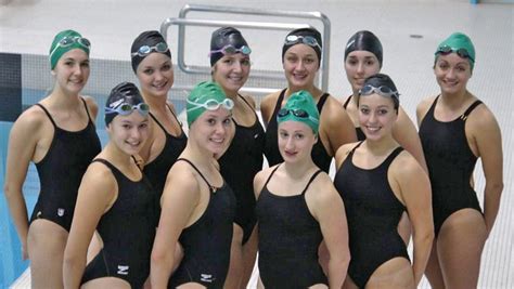 Synchronized Swimming Team Training For Canada Games