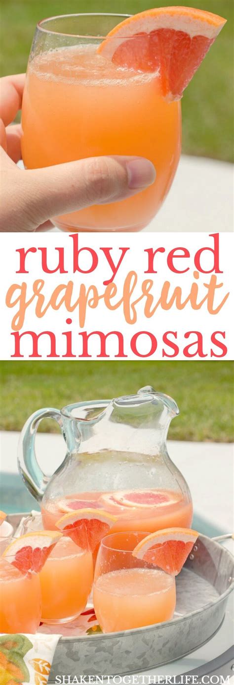 Ruby Red Grapefruit Mimosas Recipe With Images