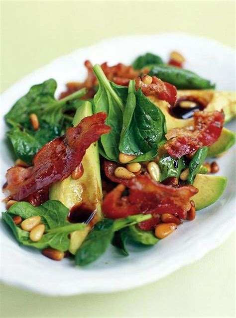 Avocado Pancetta Pine Nut Salad Pork Recipes Salad Recipes Cooking